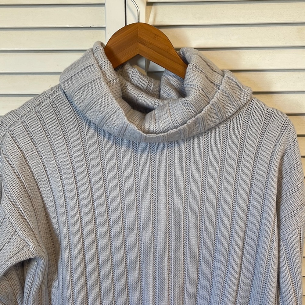 Gray Cowl Neck Sweater Size M Lord & Taylor